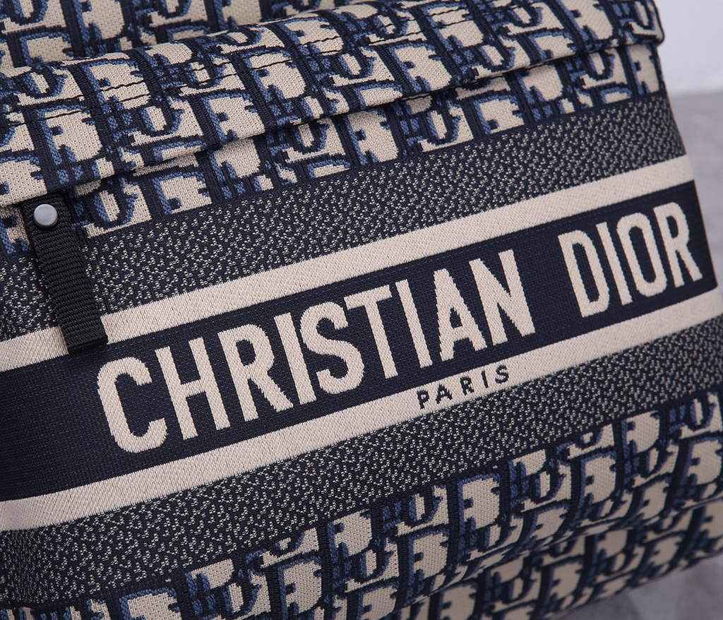 Dior M6104 DiorTravel Backpack Blue Oblique Jacquard - Default Title - View 5
