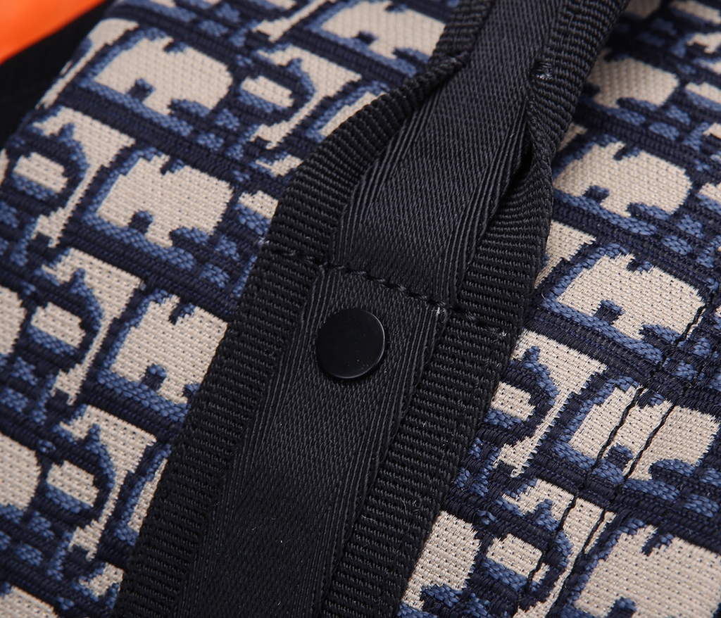 Dior M6104 DiorTravel Backpack Blue Oblique Jacquard - Default Title - View 7