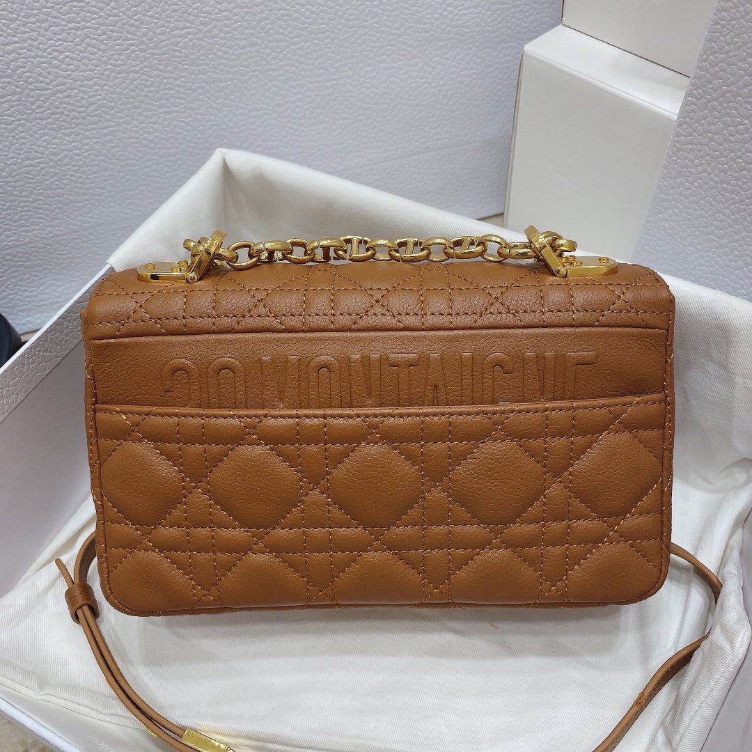 Dior M9241 Small Caro Bag Calfskin Brown - Default Title - View 2