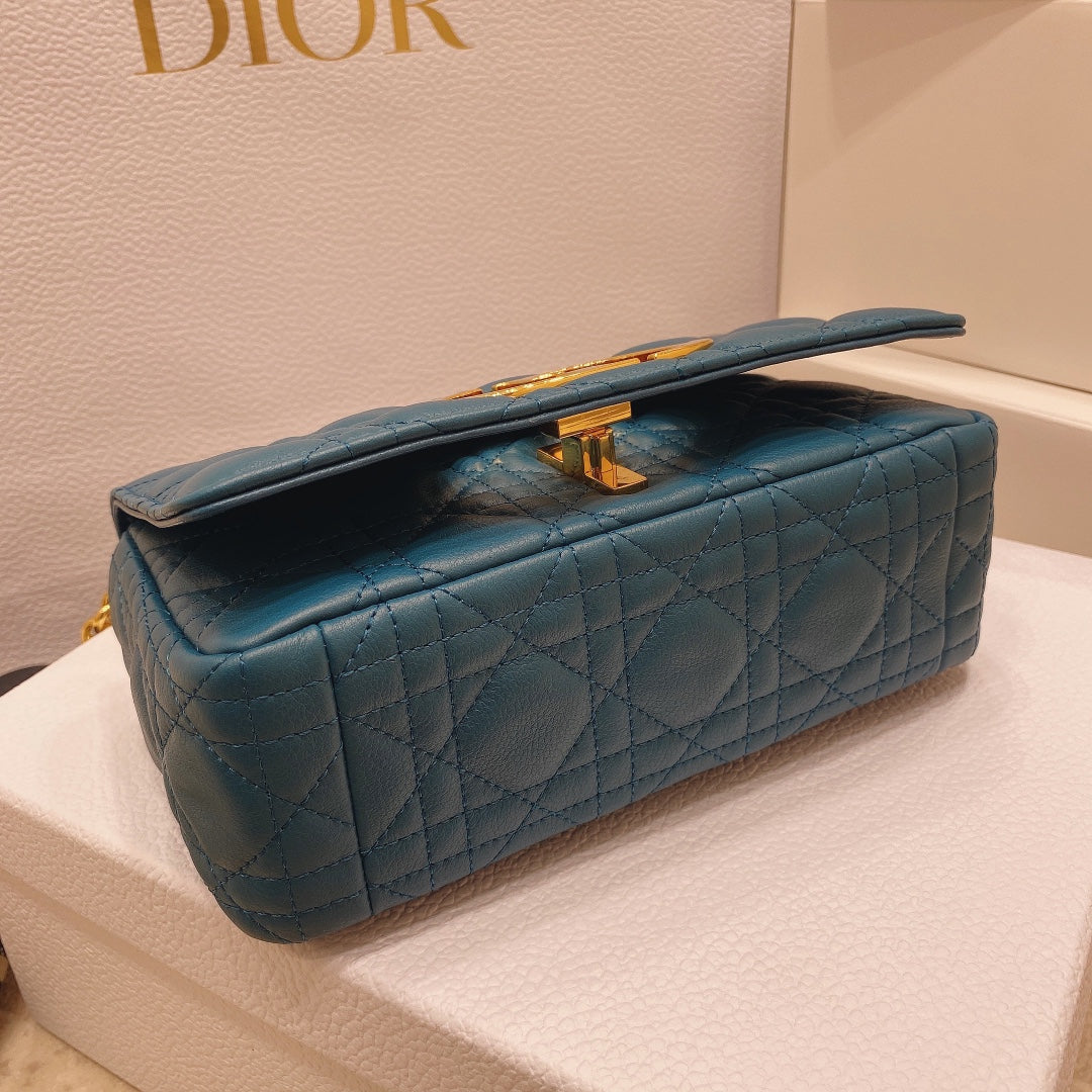 Dior M9241 Small Caro Bag Calfskin blue - Default Title - View 5