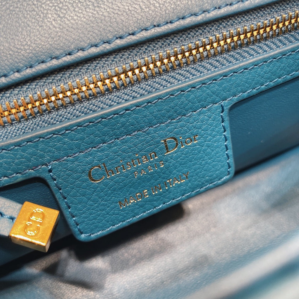 Dior M9241 Small Caro Bag Calfskin blue - Default Title - View 8