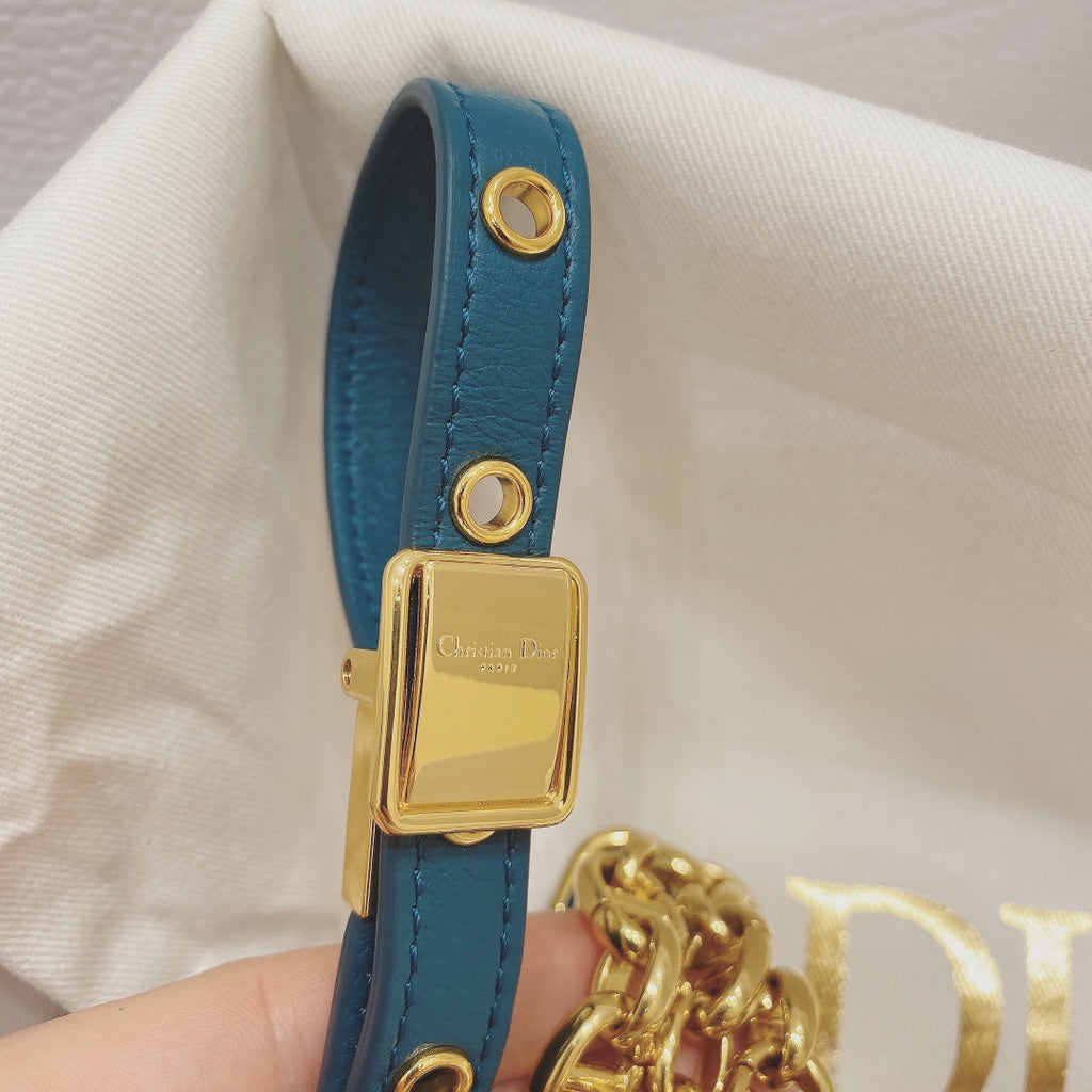 Dior M9241 Small Caro Bag Calfskin blue - Default Title - View 9