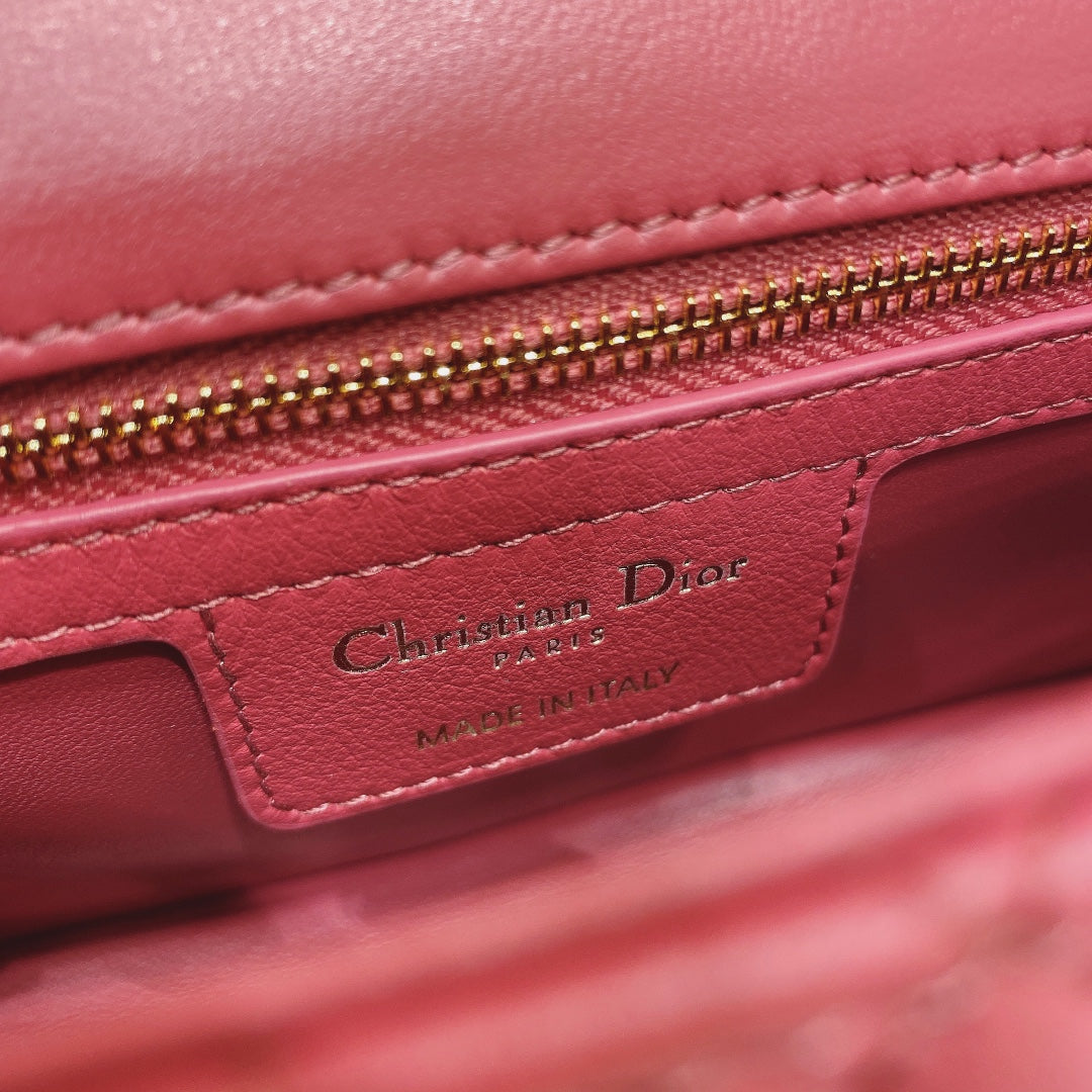 Dior M9241 Small Caro Bag Calfskin Purple Red - Default Title - View 9