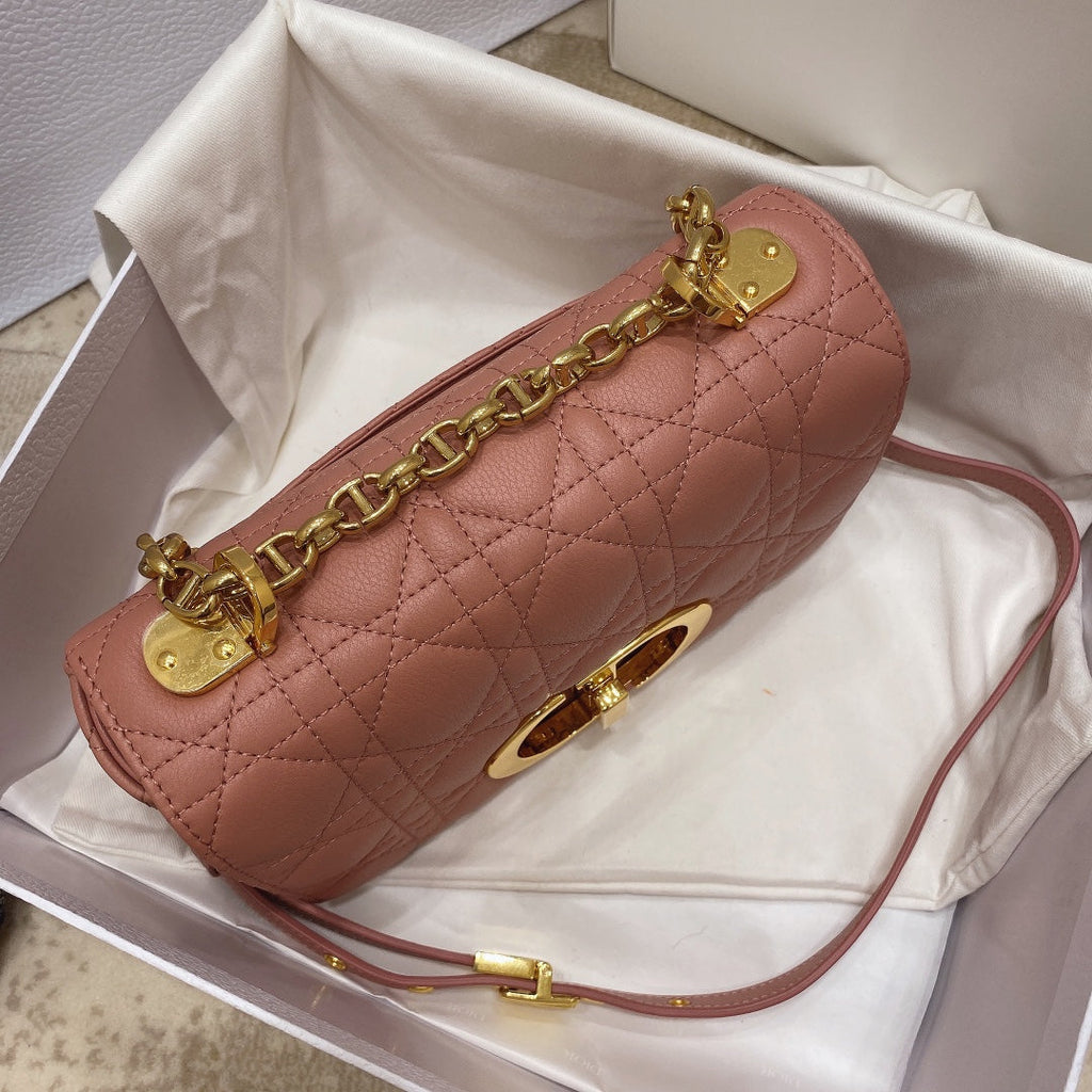Dior M9241 Small Caro Bag Calfskin Pink - Default Title - View 3