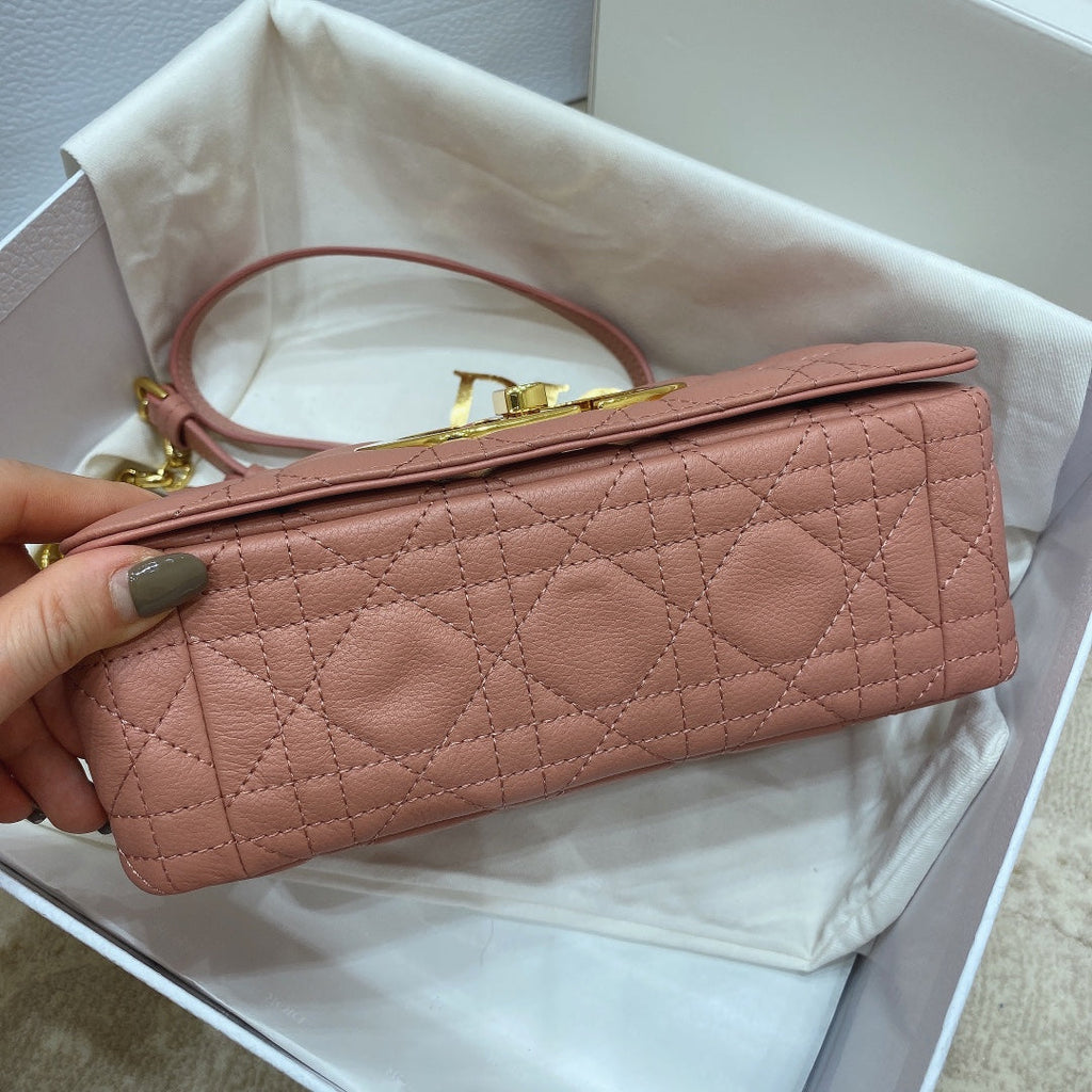 Dior M9241 Small Caro Bag Calfskin Pink - Default Title - View 6