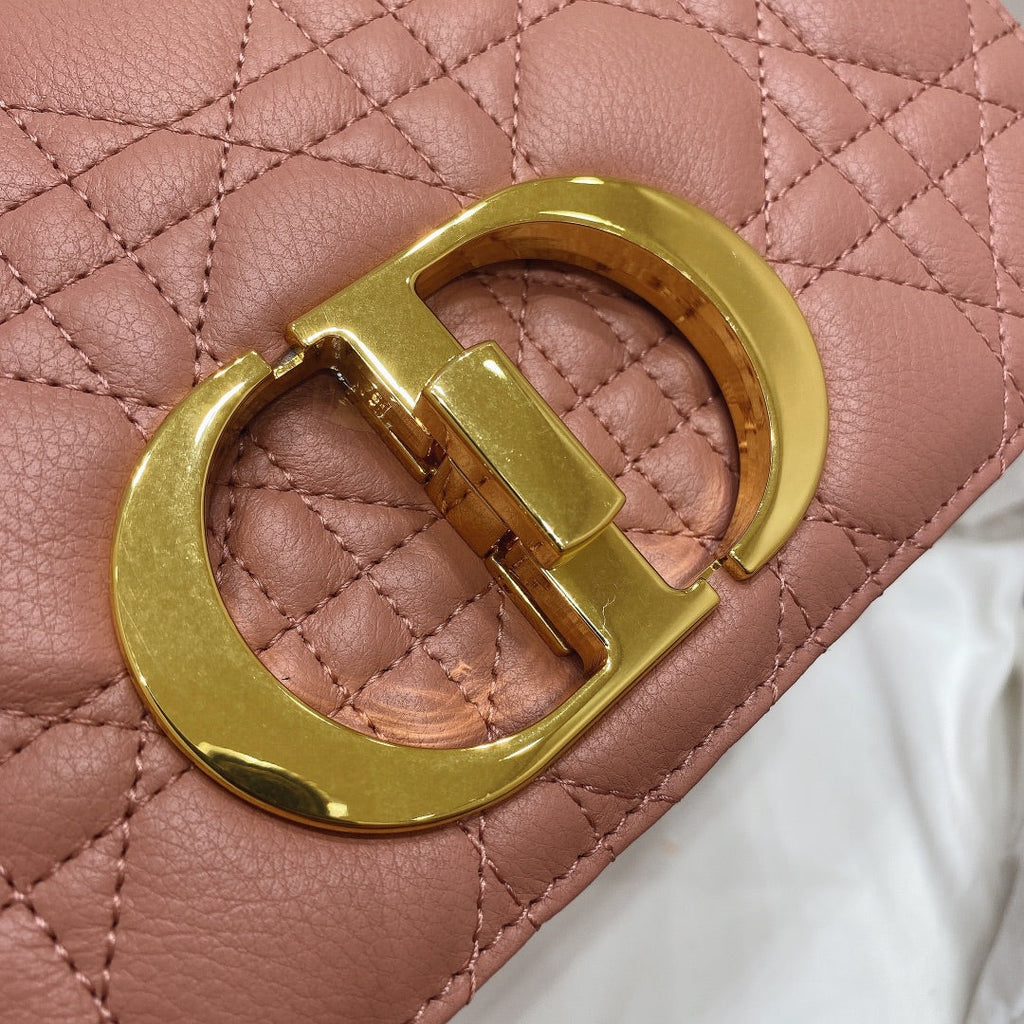 Dior M9241 Small Caro Bag Calfskin Pink - Default Title - View 7