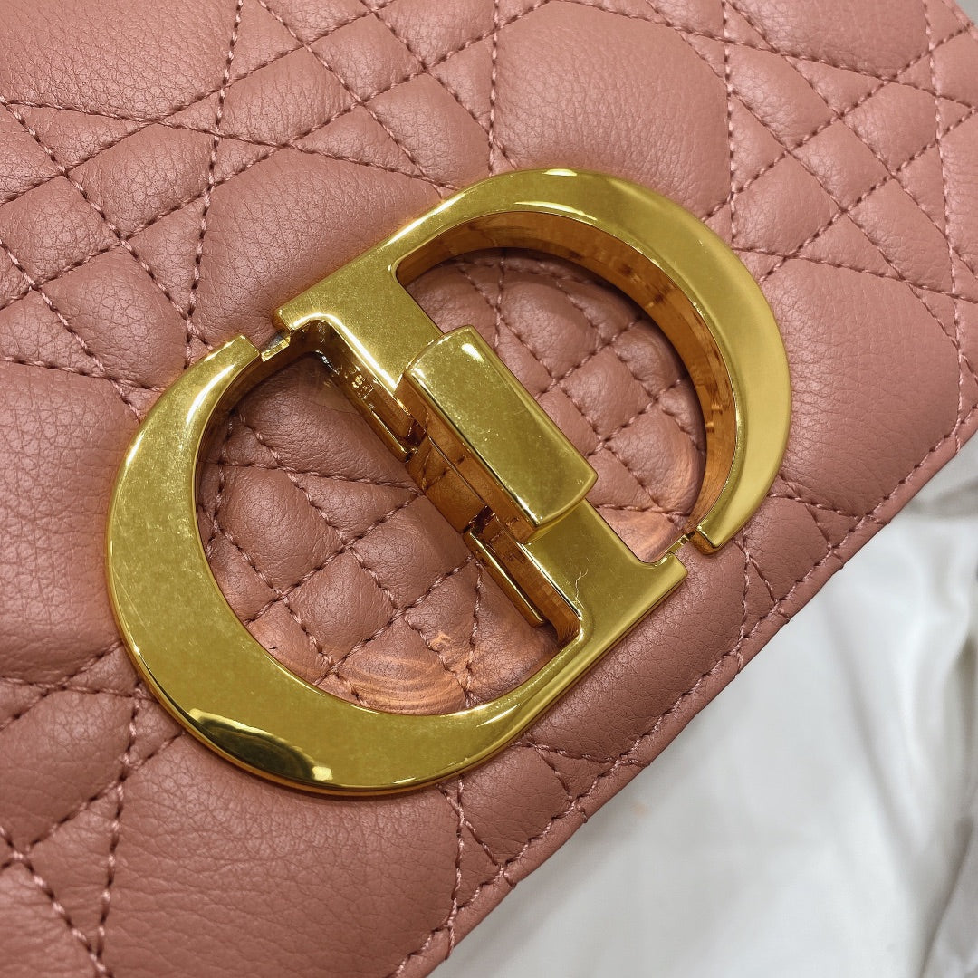 Dior M9241 Small Caro Bag Calfskin Pink - Default Title - View 7