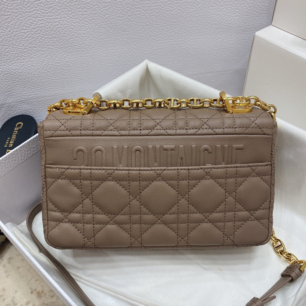 Dior M9241 Small Caro Bag Calfskin Kakhi - Default Title - View 3