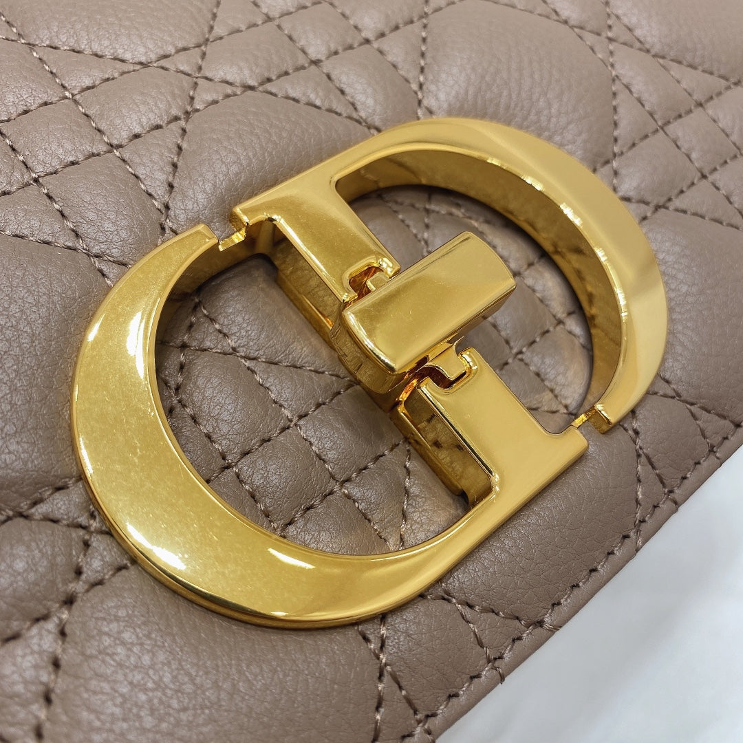 Dior M9241 Small Caro Bag Calfskin Kakhi - Default Title - View 7