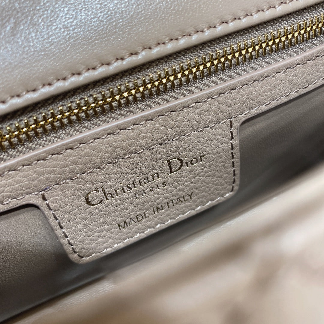 Dior M9241 Small Caro Bag Calfskin Kakhi - Default Title - View 9