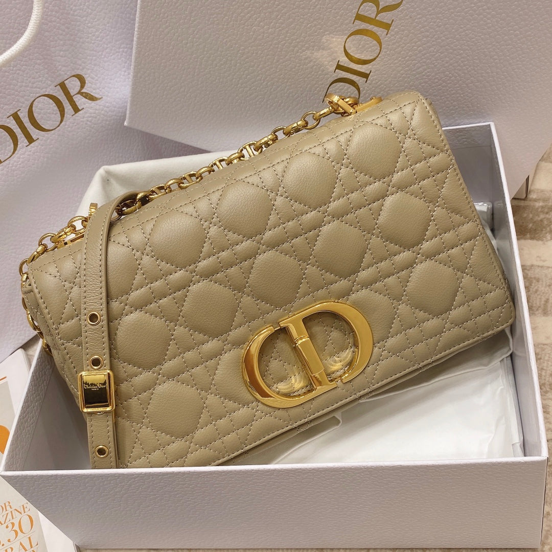 Dior M9242 Medium Caro Bag Calfskin Apricot - Default Title - View 2