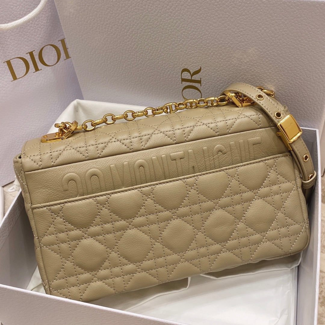 Dior M9242 Medium Caro Bag Calfskin Apricot - Default Title - View 3