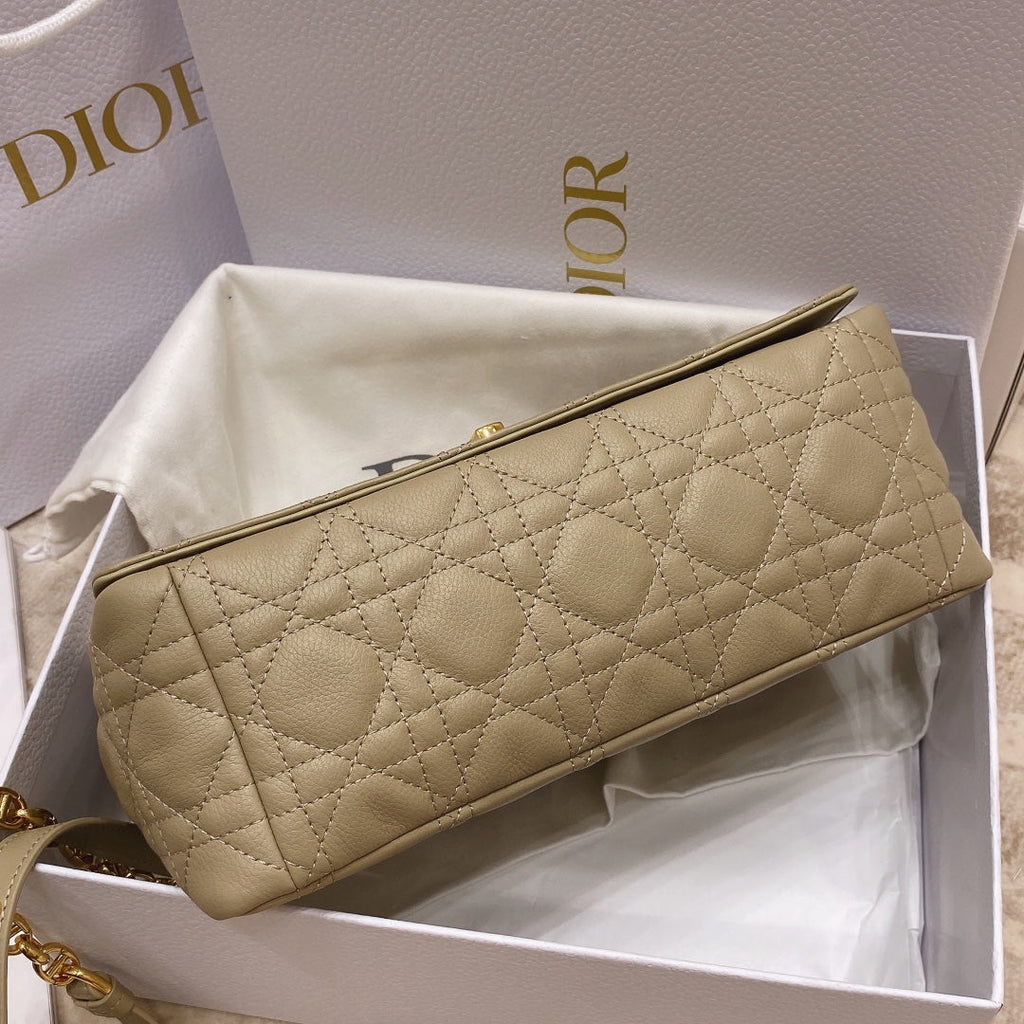 Dior M9242 Medium Caro Bag Calfskin Apricot - Default Title - View 5