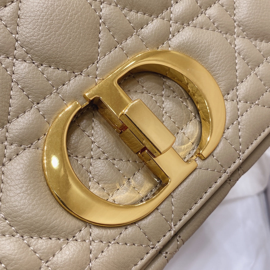 Dior M9242 Medium Caro Bag Calfskin Apricot - Default Title - View 7