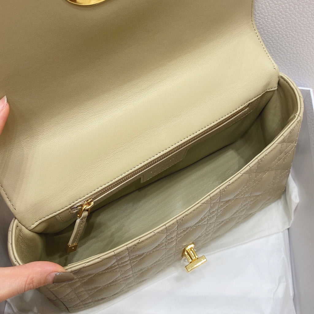 Dior M9242 Medium Caro Bag Calfskin Apricot - Default Title - View 8