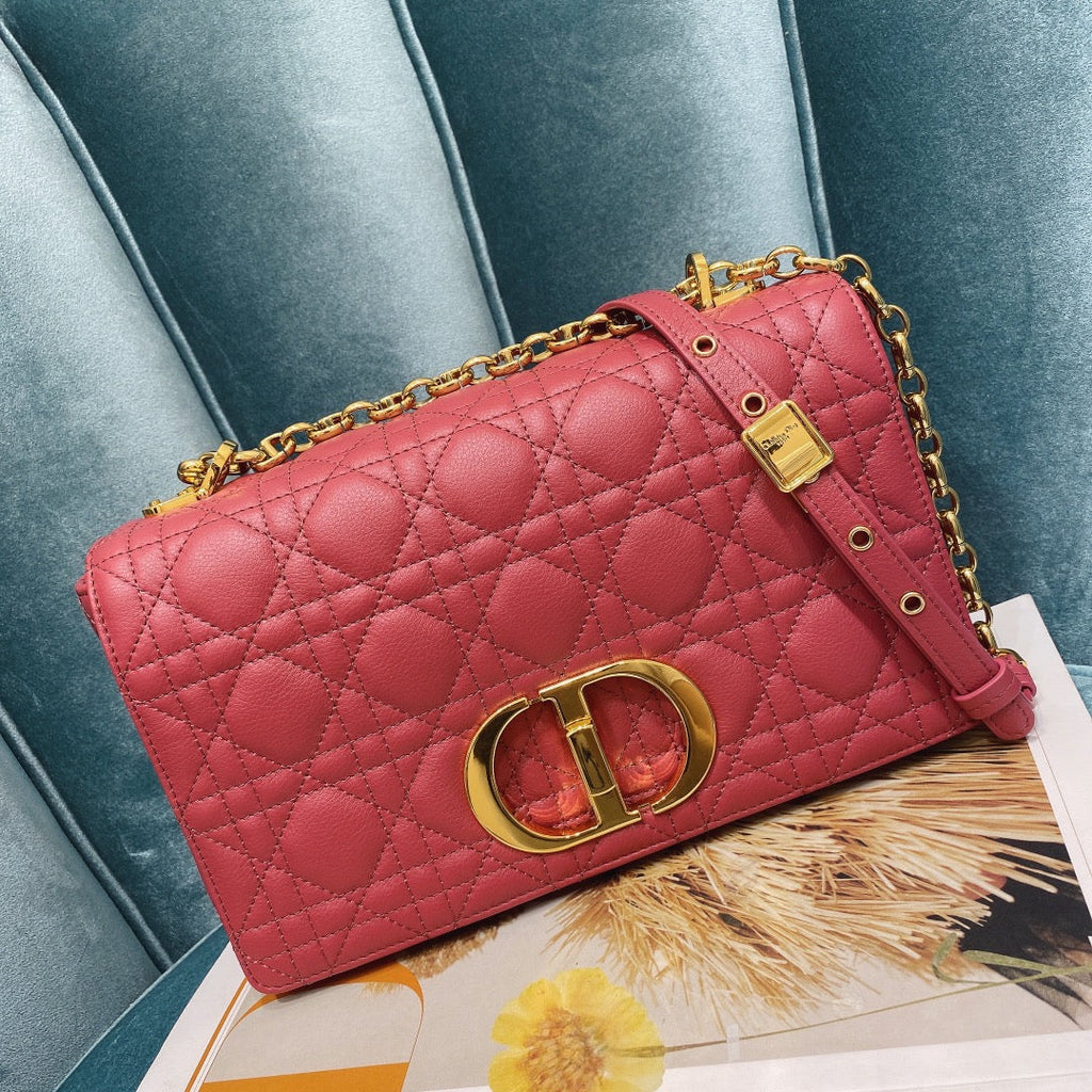 Dior M9242 Medium Caro Bag Calfskin Red - Default Title - View 2