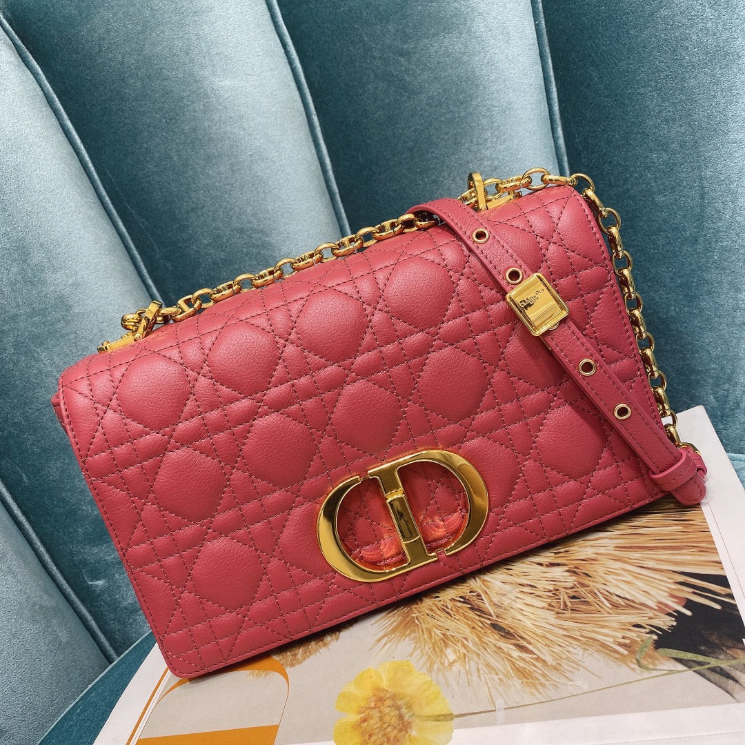 Dior M9242 Medium Caro Bag Calfskin Red - Default Title - View 2