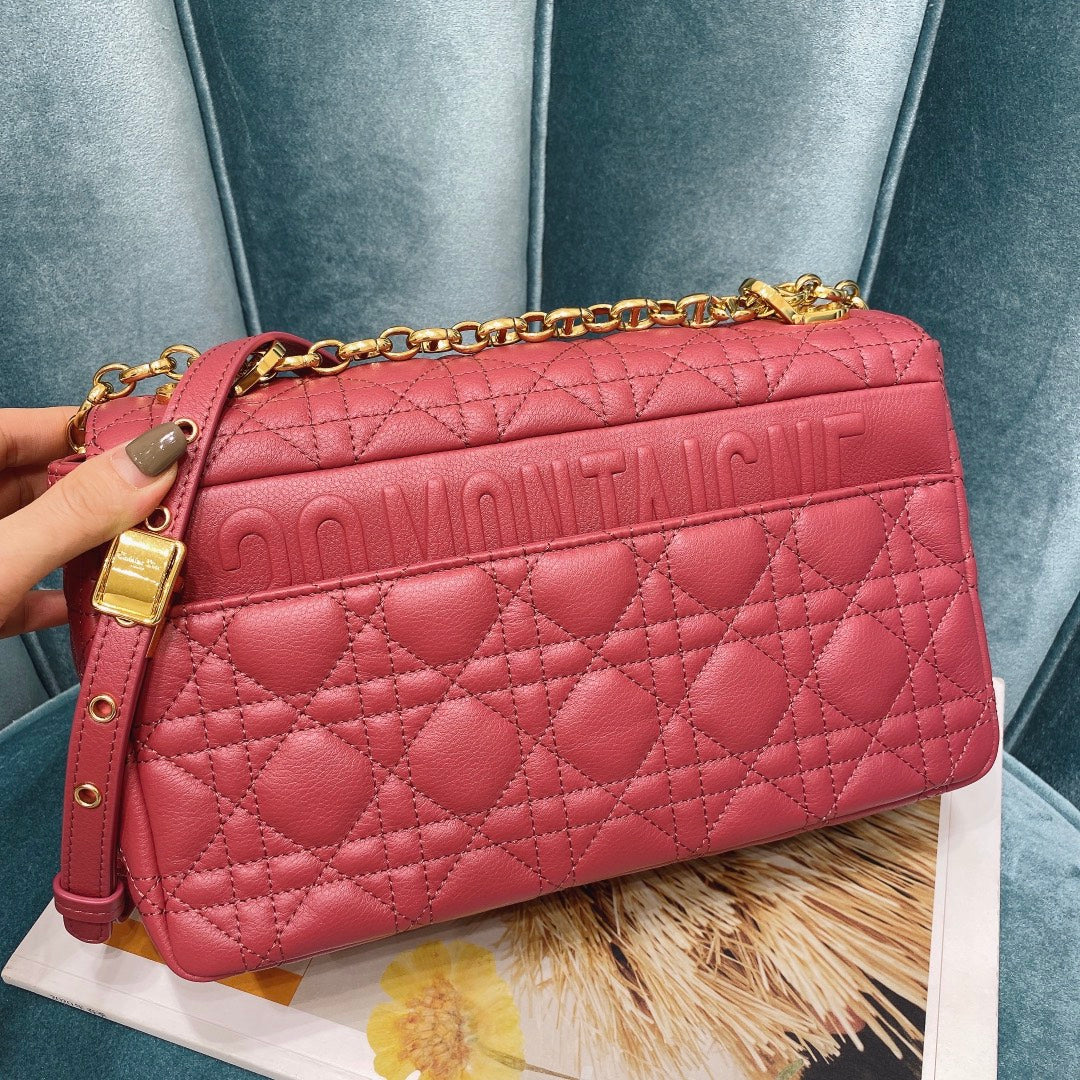 Dior M9242 Medium Caro Bag Calfskin Red - Default Title - View 3