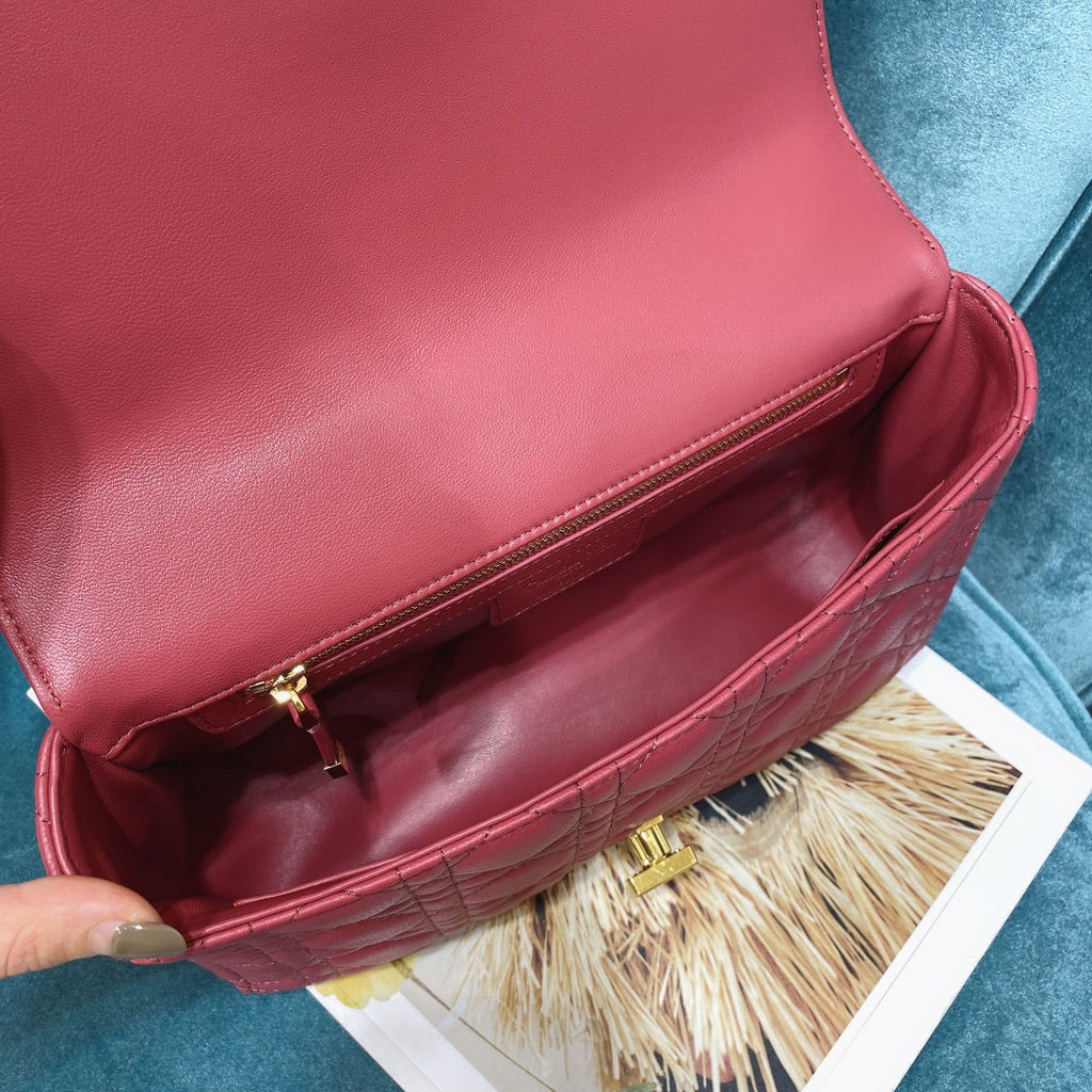 Dior M9242 Medium Caro Bag Calfskin Red - Default Title - View 8