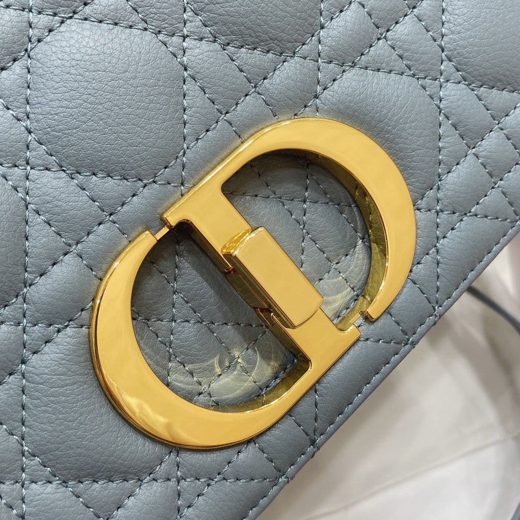Dior M9242 Medium Caro Bag Calfskin Blue - Default Title - View 7