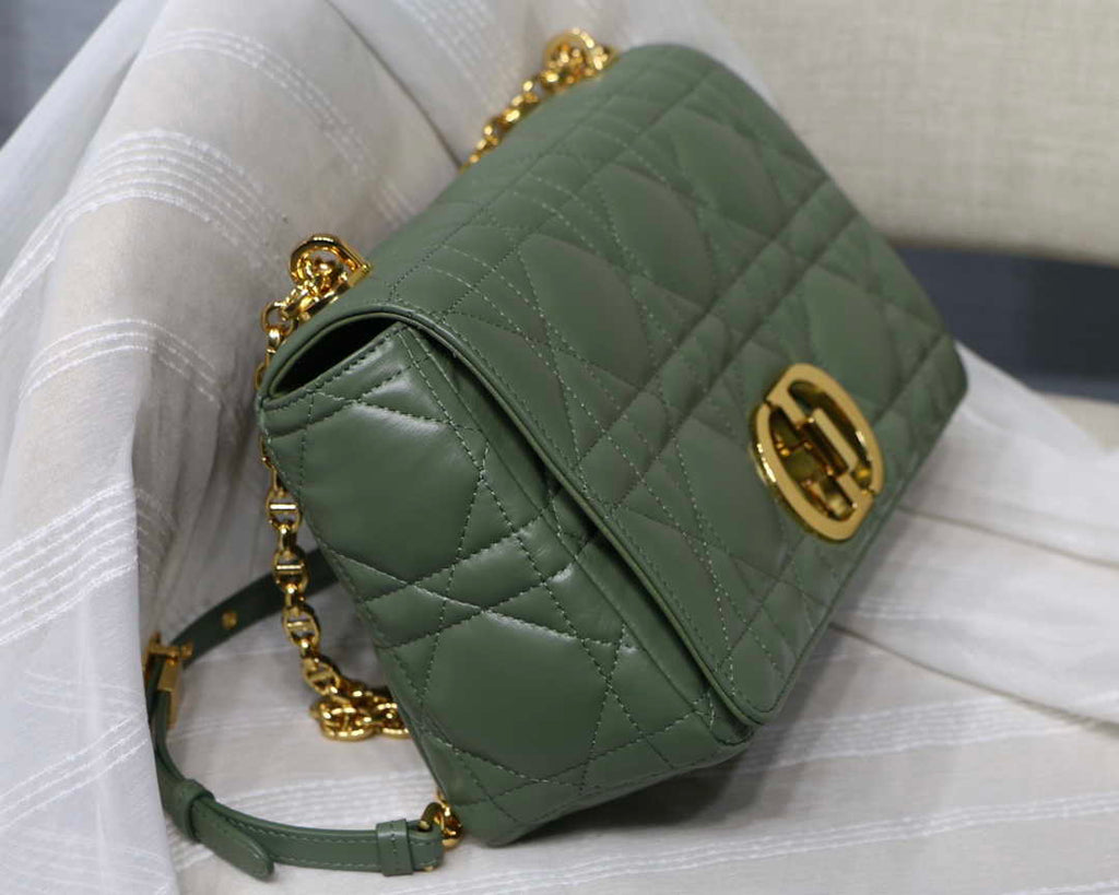 Dior Large Quilted Macrocannage M9243 Calfskin Green - Default Title - View 6