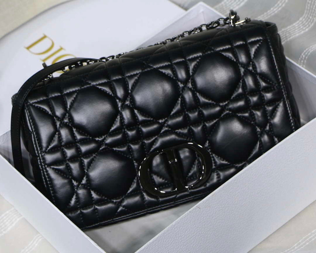 Dior Large Quilted Macrocannage M9243 Calfskin Black - Default Title - View 2