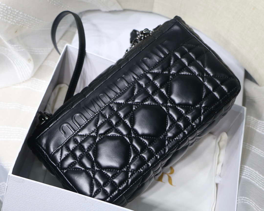 Dior Large Quilted Macrocannage M9243 Calfskin Black - Default Title - View 4