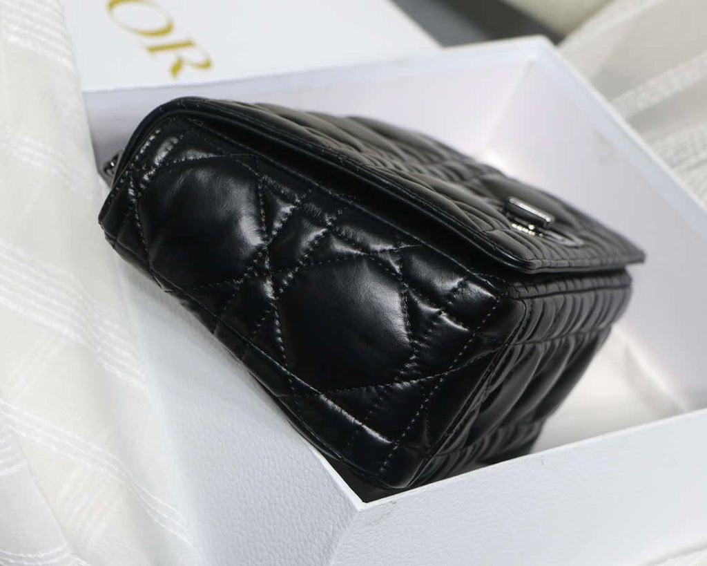 Dior Large Quilted Macrocannage M9243 Calfskin Black - Default Title - View 6
