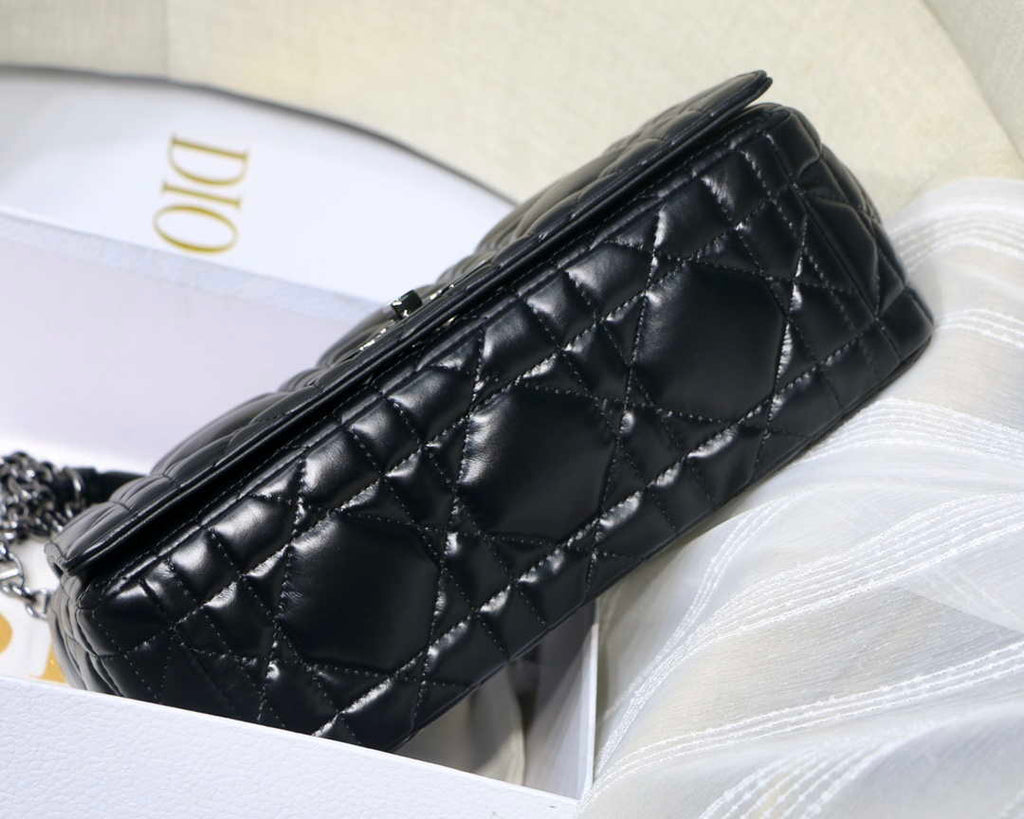 Dior Large Quilted Macrocannage M9243 Calfskin Black - Default Title - View 7