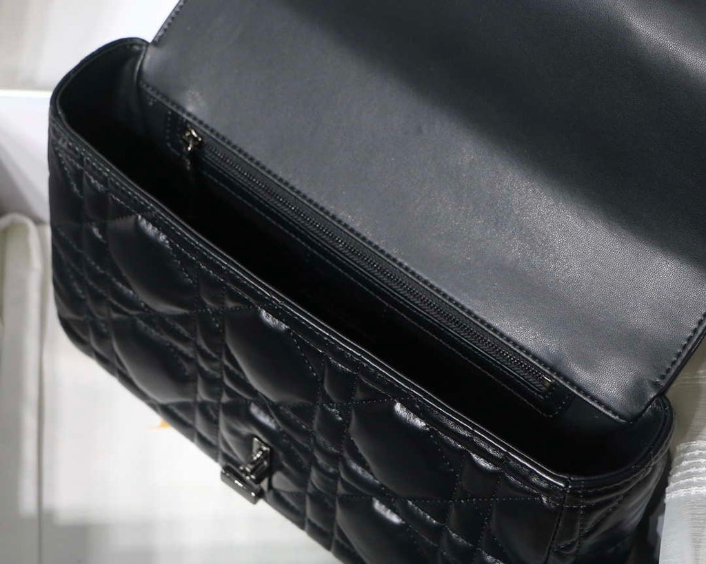 Dior Large Quilted Macrocannage M9243 Calfskin Black - Default Title - View 8