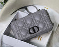 Dior Large Quilted Macrocannage M9243 Calfskin Gray - Default Title - View 1