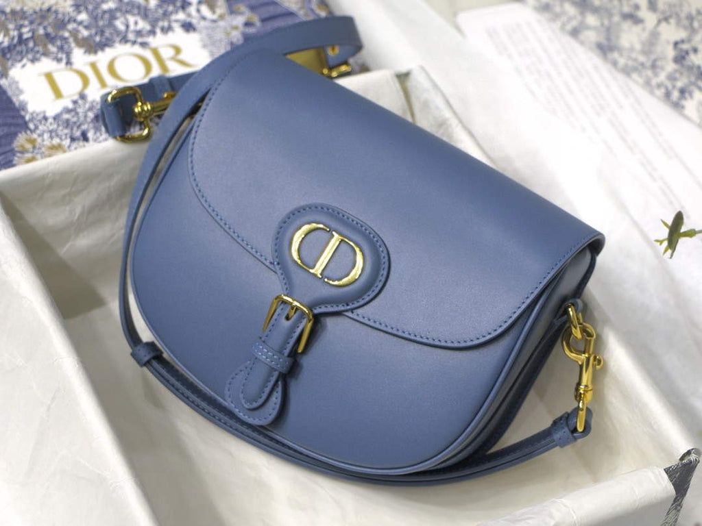 Dior M9319 Medium dior Bobby bag Warm Lake Blue Calfskin - Default Title - View 1