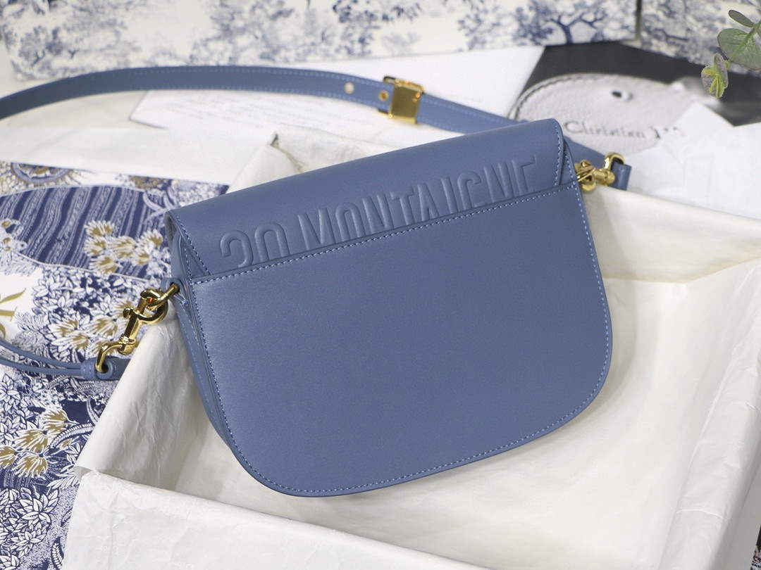 Dior M9319 Medium dior Bobby bag Warm Lake Blue Calfskin - Default Title - View 4
