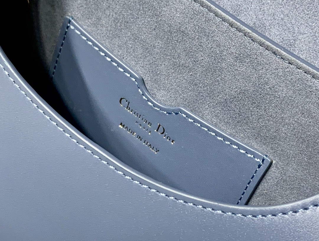 Dior M9319 Medium dior Bobby bag Warm Lake Blue Calfskin - Default Title - View 5