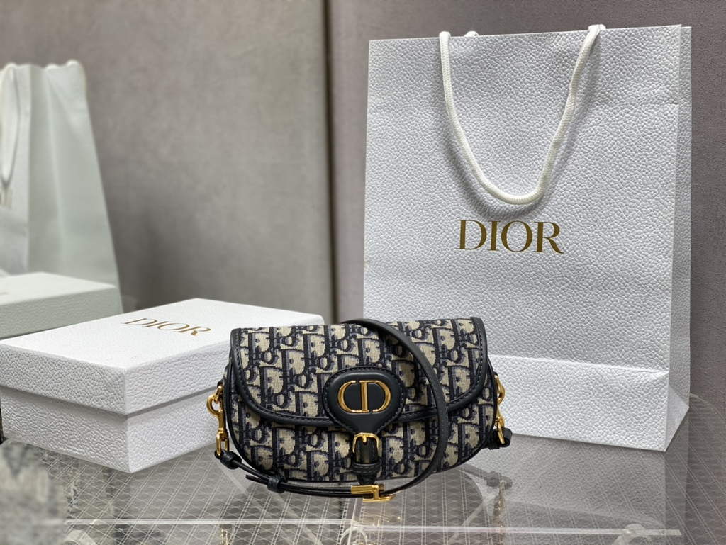 Dior M9327 Bobby East-West Bag Blue Dior Oblique Jacquard - Default Title - View 2