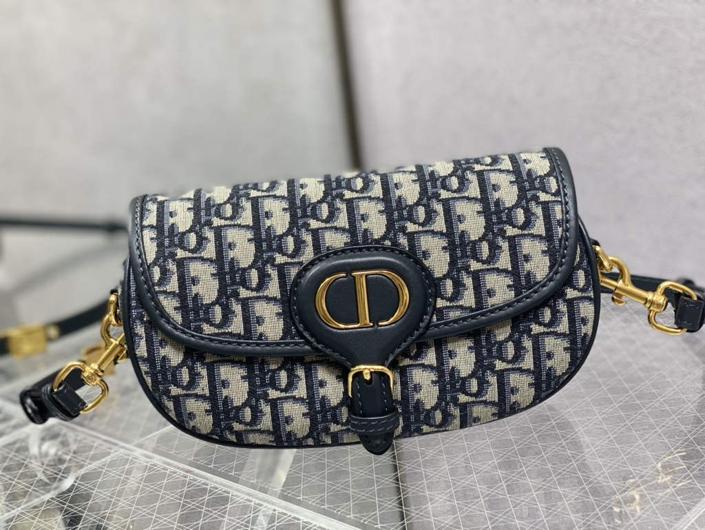 Dior M9327 Bobby East-West Bag Blue Dior Oblique Jacquard - Default Title - View 3