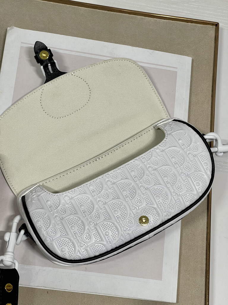 Dior M9327 Bobby East-West Bag Box White Calfskin