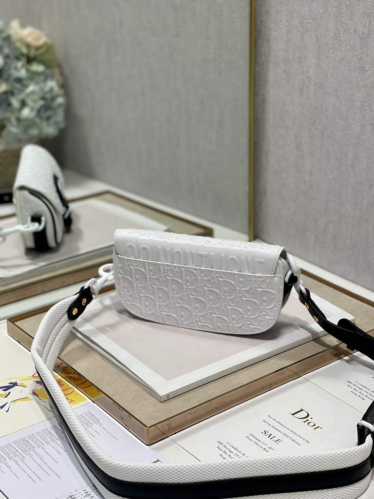 Dior M9327 Bobby East-West Bag Box White Calfskin