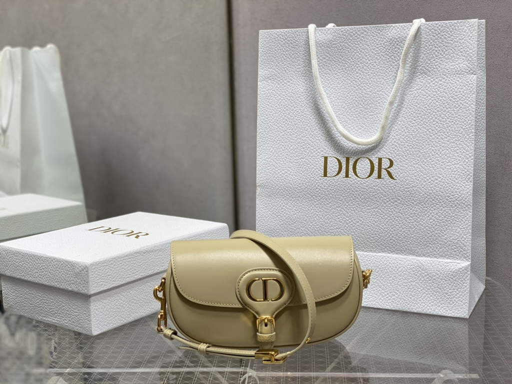 Dior M9327 Bobby East-West Bag Beige Box Calfskin