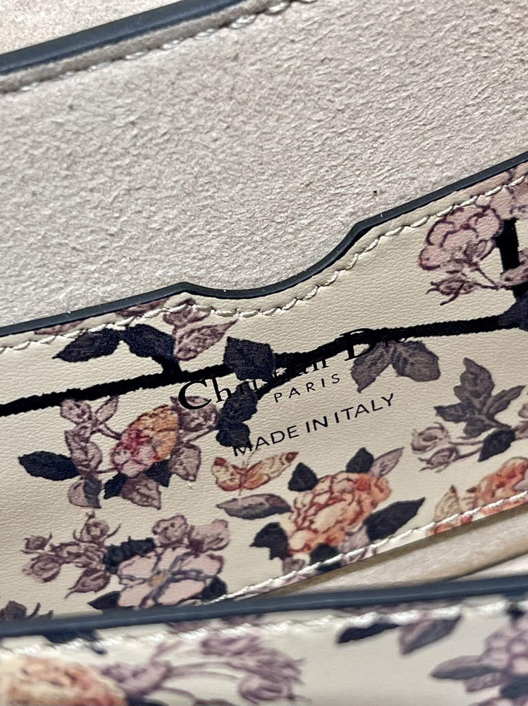 Dior M9327 Bobby East-West Bag Metallic Apricot Brocart Printed Calfskin