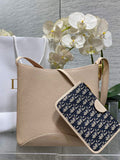 Medium Dior Médaillon Bucket Bag - Apricot Grained Calfskin M1532 - Default Title - View 1