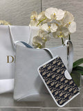 Medium Dior Médaillon Bucket Bag - Blue Grained Calfskin M1532 - Default Title - View 1