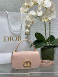 Dior Small 30 Montaigne Avenue Top Handle Bag M9370 Pink Patent Calfskin - Default Title - View 1