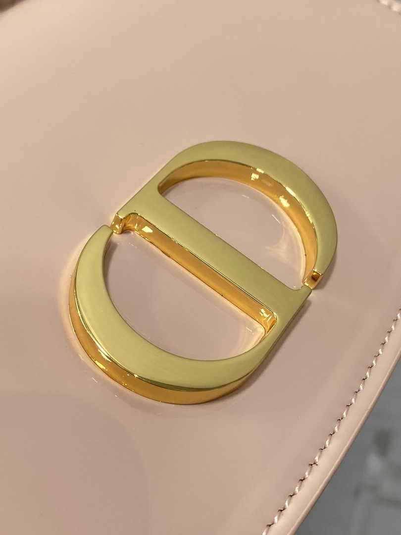 Dior Small 30 Montaigne Avenue Top Handle Bag M9370 Pink Patent Calfskin - Default Title - View 3
