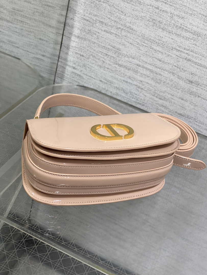 Dior Small 30 Montaigne Avenue Top Handle Bag M9370 Pink Patent Calfskin - Default Title - View 7