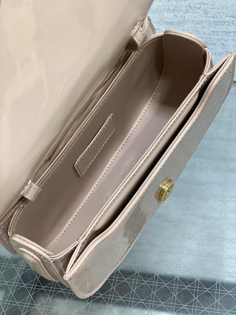 Dior Small 30 Montaigne Avenue Top Handle Bag M9370 Pink Patent Calfskin - Default Title - View 8