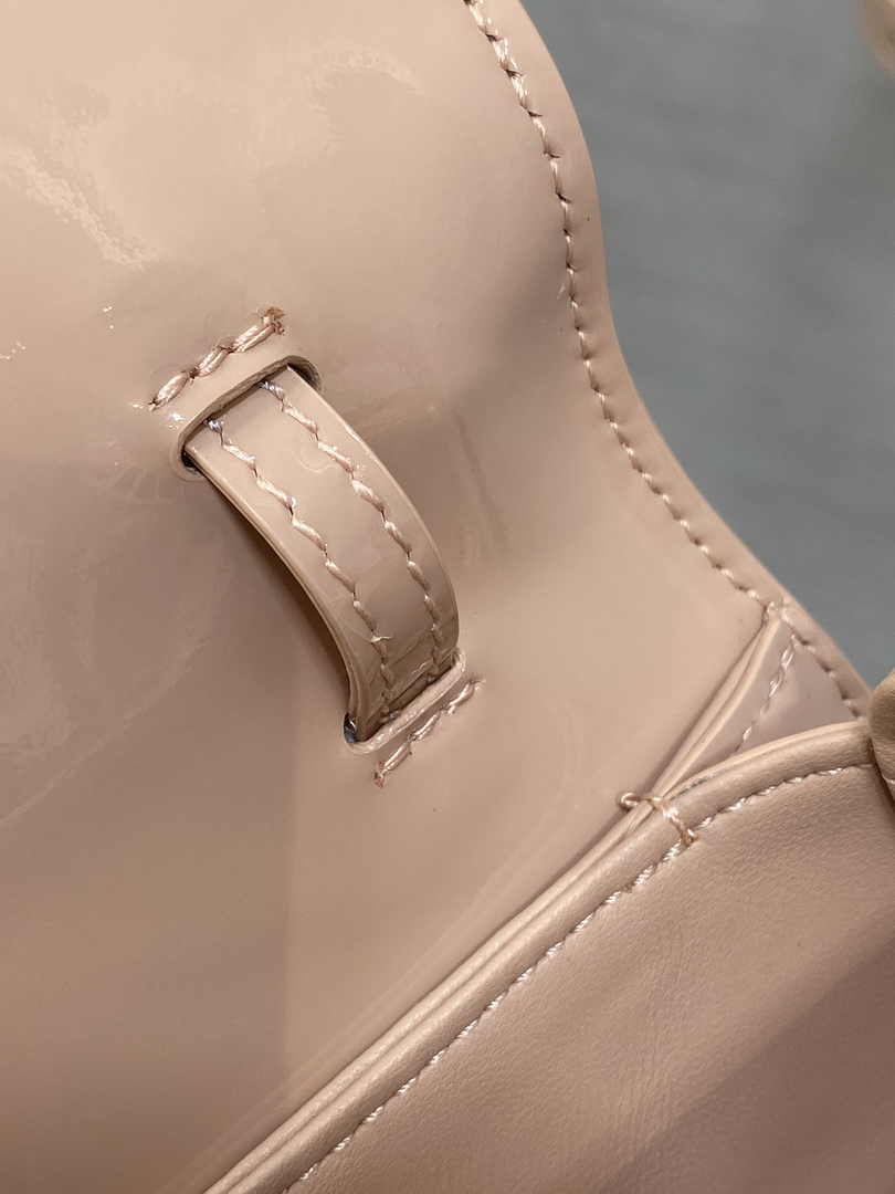 Dior Small 30 Montaigne Avenue Top Handle Bag M9370 Pink Patent Calfskin - Default Title - View 9