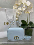 Dior Medium 30 Montaigne Avenue Top Handle Bag M9371 Blue Patent Calfskin - Default Title - View 1