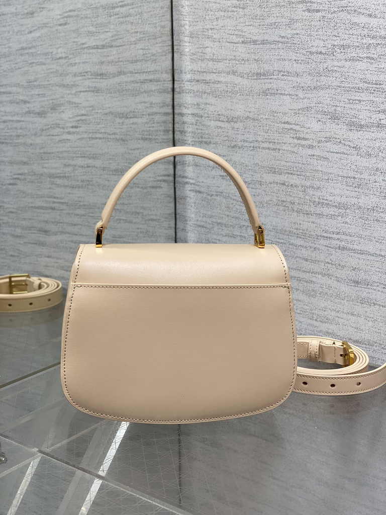 Dior Medium 30 Montaigne Avenue Top Handle Bag M9371 Powder Beige Ribbed Calfskin - Default Title - View 4