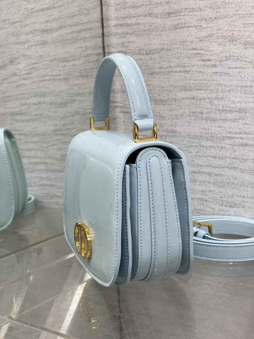Dior Medium 30 Montaigne Avenue Top Handle Bag M9371 Blue Patent Calfskin - Default Title - View 5